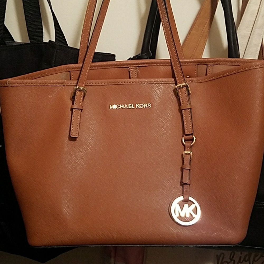 Tan Michael Kors bag
